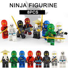 Harupink Ninjago Building Blocks Jay Zane Kai Lloyd Cole Nya Harumi  Garmadon Compatible Lego Ninja Movie - Walmart.com