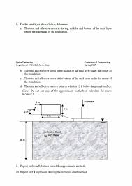 Solved For The Sand Layer Shown Below Determine The Tot