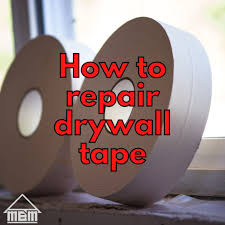 how to repair drywall tape separating