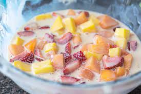 mexican fruit salad with cream thrift