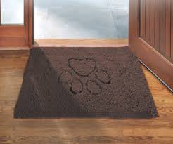protect wood flooring with a doormat