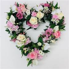 Buy funeral flowers brother and get the best deals at the lowest prices on ebay! Pale Pink And White Open Heart Funeral Flowers Reading