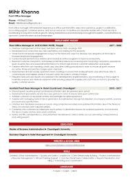 sle resume of front office manager