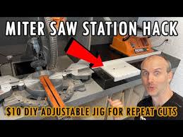 miter saw station repeat cuts hack
