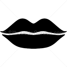 lips silhouette free clip art