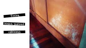 how to fix bleach stains on laminate