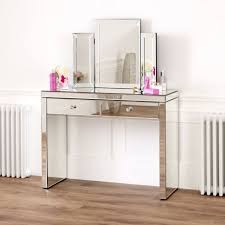 venetian mirrored dressing table with