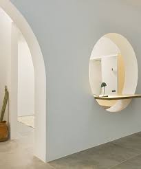 Sculptural Partition Wall With Curved