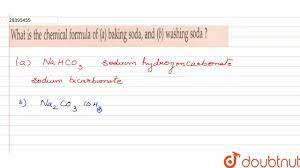 chemical formula of a baking soda