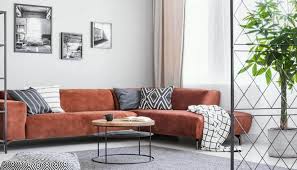 color rug goes well with a brown sofa