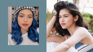 maine mendoza looks stunning with blue hair