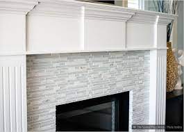 Glass Tile Fireplace