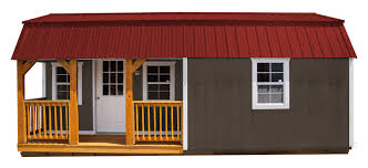 corner porch lofted barn cabin