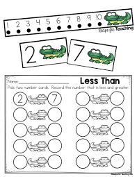 Greater Than And Less Than Alligator Math Recipe For Teaching