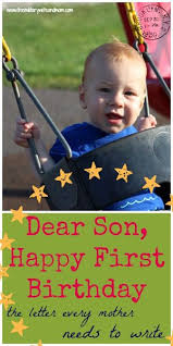Looking for cute first birthday wishes for baby boy? Dear Son Happy Birthday Happy First Birthday Baby Boy First Birthday Birthday Traditions