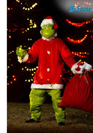the grinch santa deluxe jumpsuit with