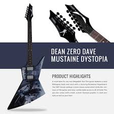 Amazon Com Dean Zero Dave Mustaine Dystopia Solid Body