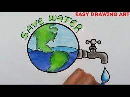 Taps that drip water is one of the foremost reasons of water wastage. How To Draw Save Water Poster Drawing Save Water Save Earth Drawing For Kids Youtube