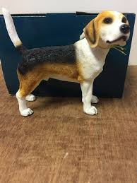 Tri Colour Beagle Dog Statue By