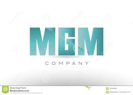 Mgm M G M Alphabet Three 3 Letter Green Logo Icon Design