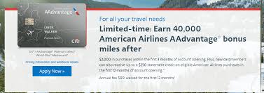 (please proceed for pricing and full offer details.) the citi ® / aadvantage. Citi American Airlines 40 000 Miles Personal Offer 250 Statement Credit Match To 60k 250 Doctor Of Credit