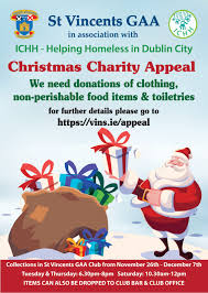 christmas charity appeal st vincents gaa