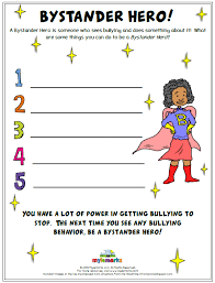 bullying worksheets for kids and teens