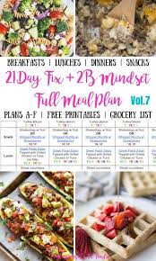 21 day fix meal plan vol 7 all meals