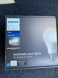 Philips Hue Personal Wireless Lighting Bulb Starter Kit White 840 Lumens 46677455286 Ebay
