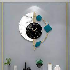 Cubilan Gold Modern Large Wall Clocks