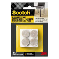 scotch 3 4 in beige felt pads 16 pack