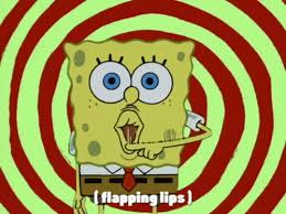 spongebob flapping lips gif spongebob
