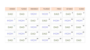 custody schedules custody simplified