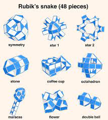 Problem solving, logic games and number puzzles kids love to play. Rubik S Snake Patterns Including Patterns For Extra Long Snakes Oistein Holen Rubik Snake Snake Patterns Snake