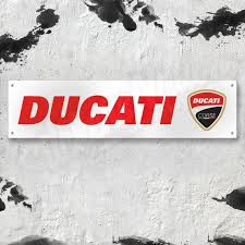 ducati vinyl banner garage motorsport