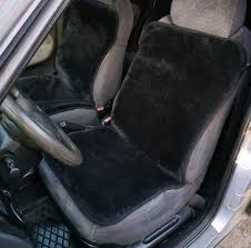Car Seat Cover Sheepskin Wool Gray
