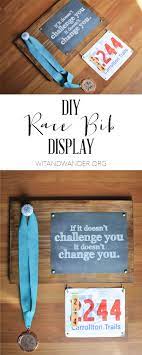 diy race bib display our handcrafted life