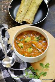 potato tomato curry easy chapati side