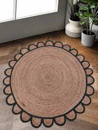 braided rugs jute hemp round rug home