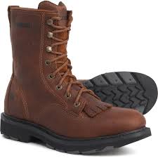 Wolverine 8 Herrin Kiltie Lacer Work Boots Leather For Men