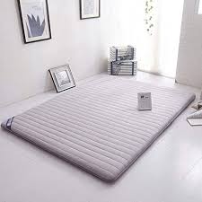 Top best bed frame/foundation for hybrid mattress reviews 2021. Huanxa Foldable Tatami Floor Mat Japanese Bed Base For Futons Twin Full Queen King Guest Bed Mattress Foundation Gray 1 Mattress Cotton Mattress Futon Mattress