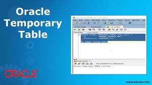 oracle temporary table how to create