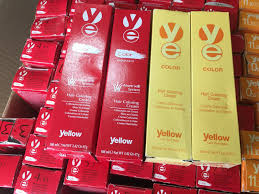 Yellow Aloetrix Permanent Hair Color Colour Creme Salon Professional Quality