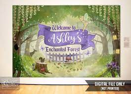 Enchanted Forest Backdrop Fairy Garden