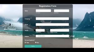 how to create registration form design