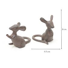 cast iron mice home and garden decoration
