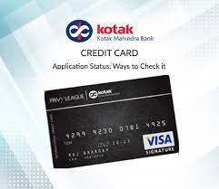 how to check kotak credit card status