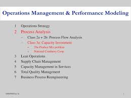 Ppt 1 Operations Strategy 2 Process Analysis Class 2a 2b