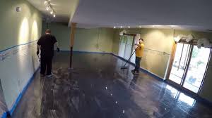 Learn how to properly clean, prepare and coat basement floors. Basement Epoxy Floor Video Youtube