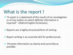 How To Write A Formal Report